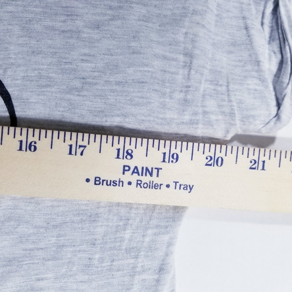 APT 9 LIGHT HEATHER GRAY CUFFED SLEEVE FOREVER SHIRT SIZE LARGE - Picture 9 of 12